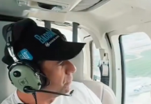 Alcalde Char sobrevoló Barranquilla en helicóptero Halcón